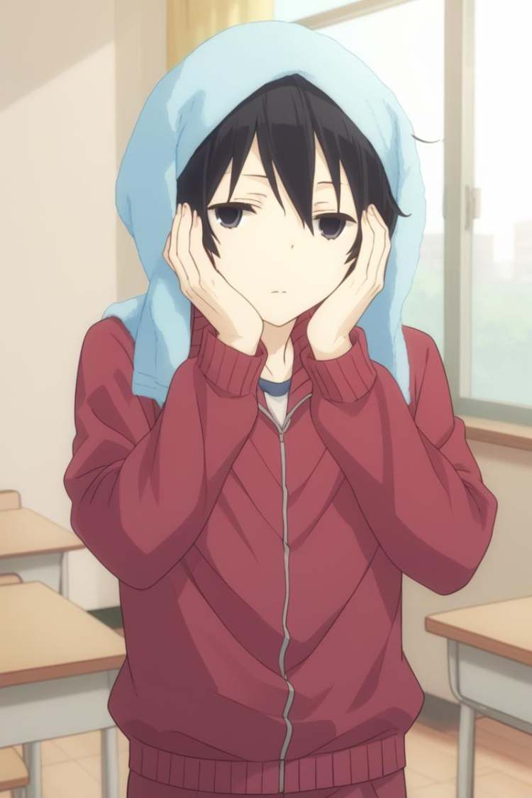 Tanaka (田中) - Tanaka-kun wa Itsumo Kedaruge / Tanaka-kun is Always Listless (田中くんはいつもけだるげ) - (Pony) by 25kkai on Tensor.Art