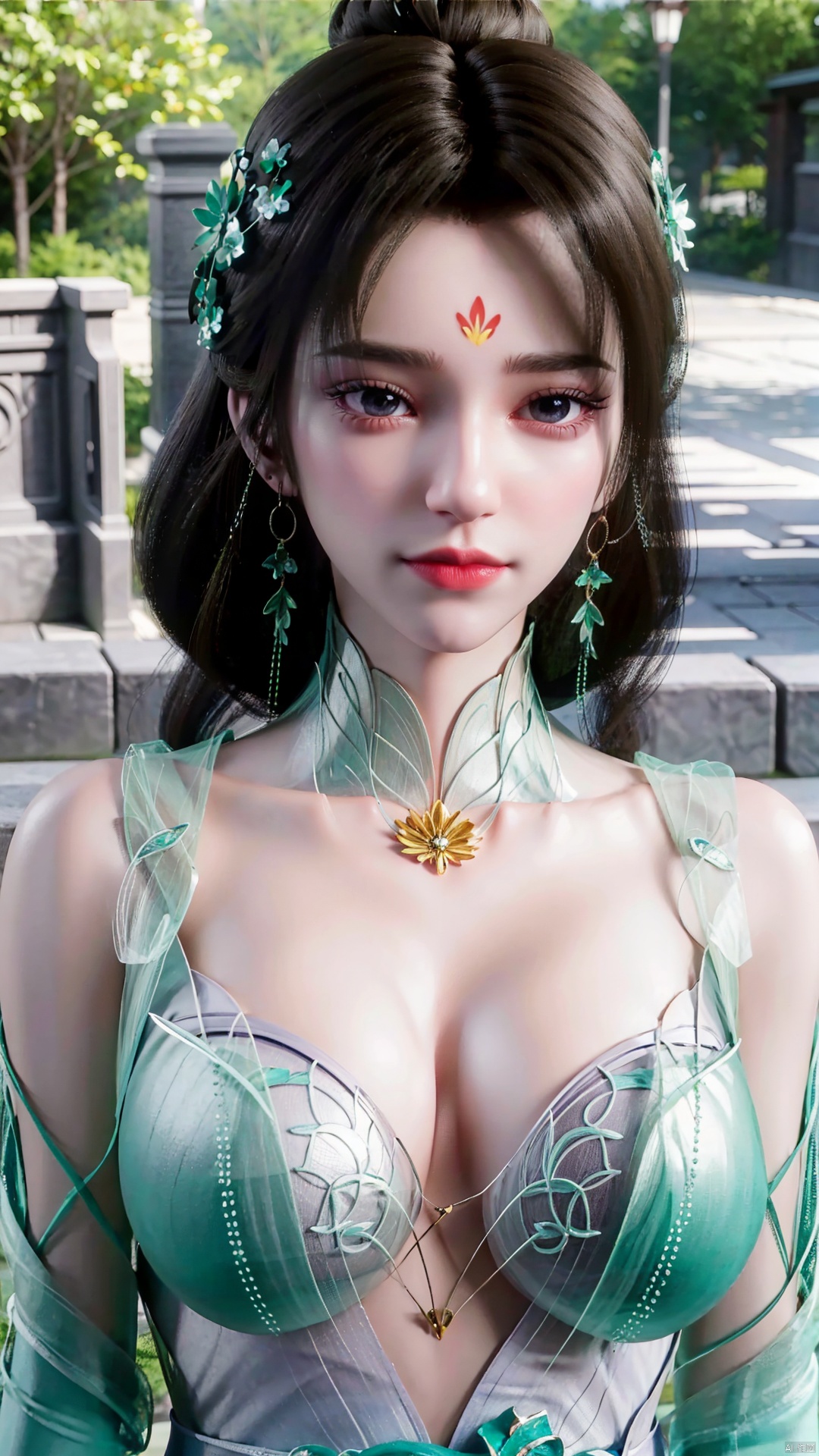 1girl,  solo,  jewelry on Tensor.Art
