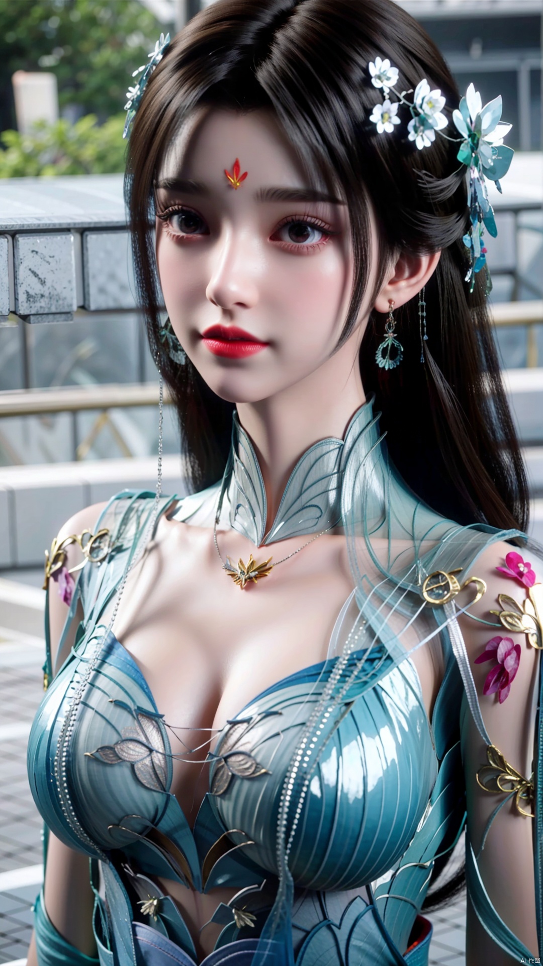 1girl,  solo,  jewelry on Tensor.Art