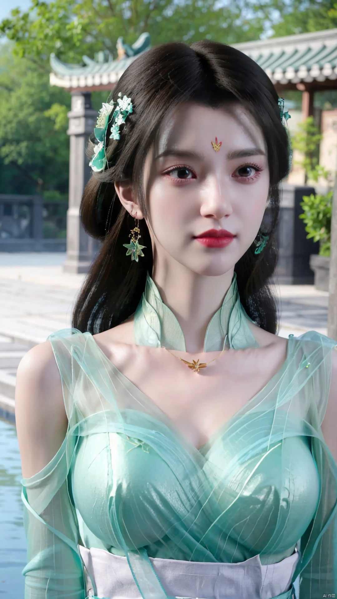 1girl,  solo,  jewelry on Tensor.Art