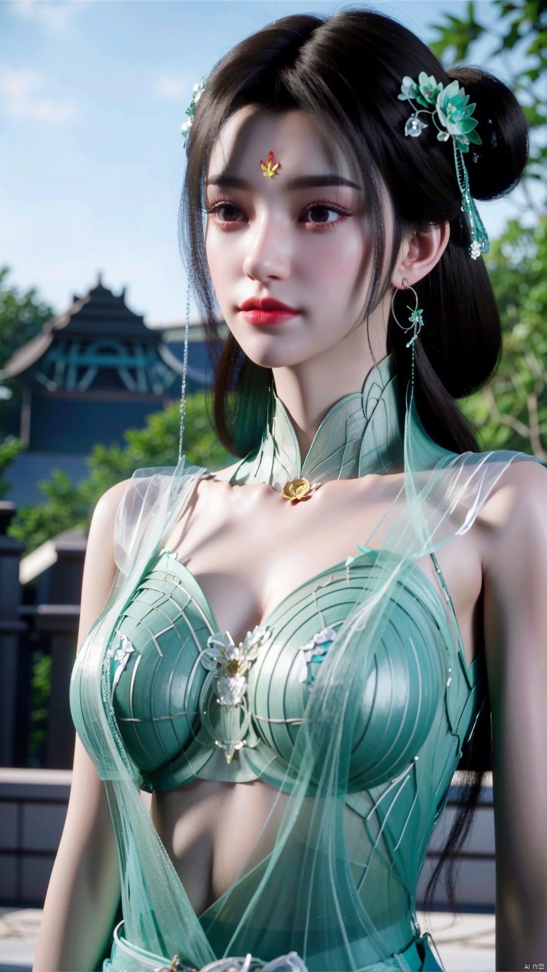 1girl,  solo,  jewelry on Tensor.Art