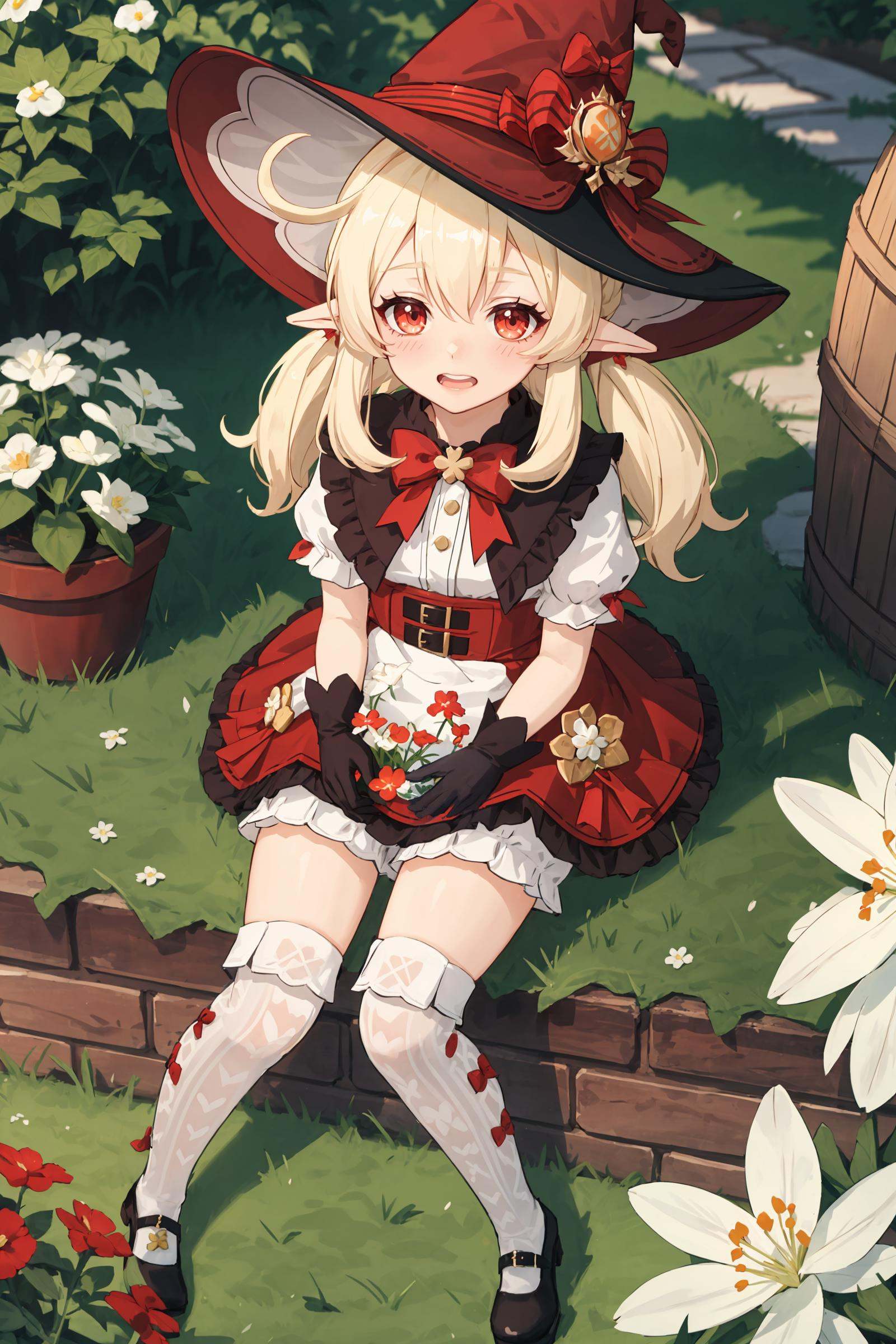 1girl,  klee \(blossoming starlight\) \(genshin impact\),  bloomers on Tensor.Art