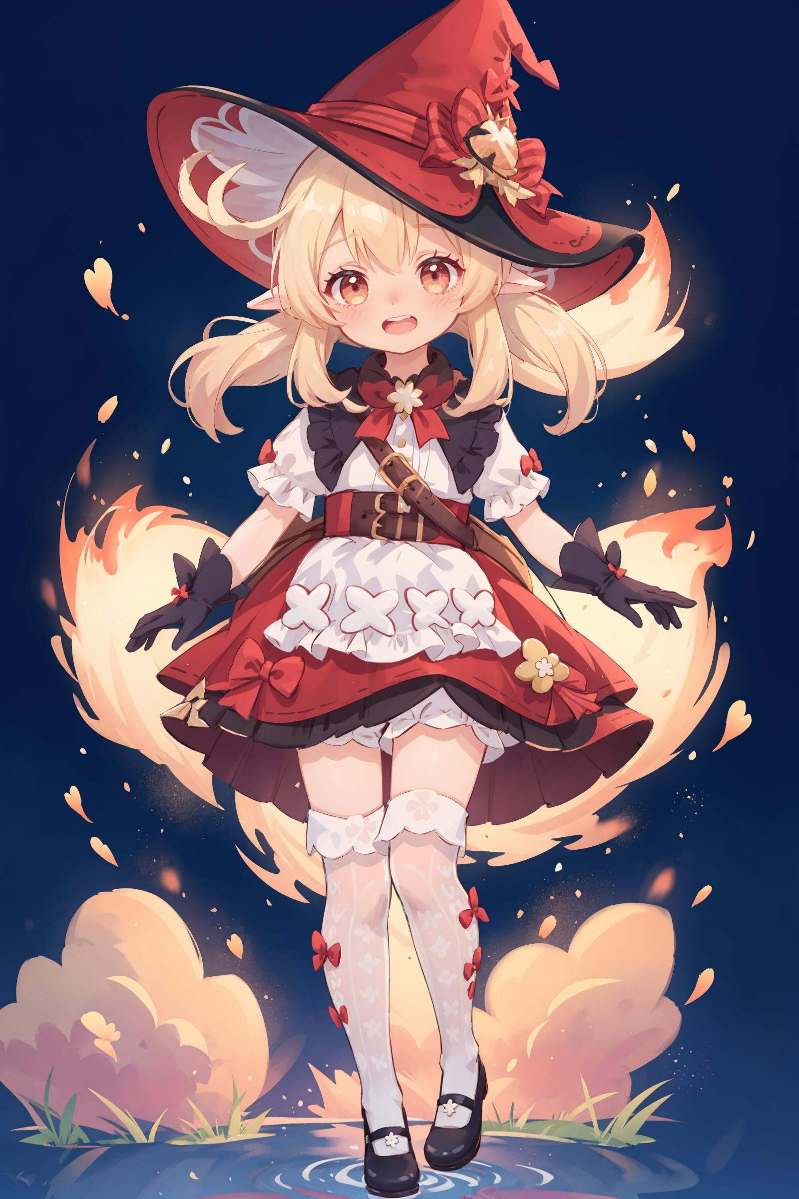 1girl,  klee \(blossoming starlight\) \(genshin impact\),  bloomers on Tensor.Art