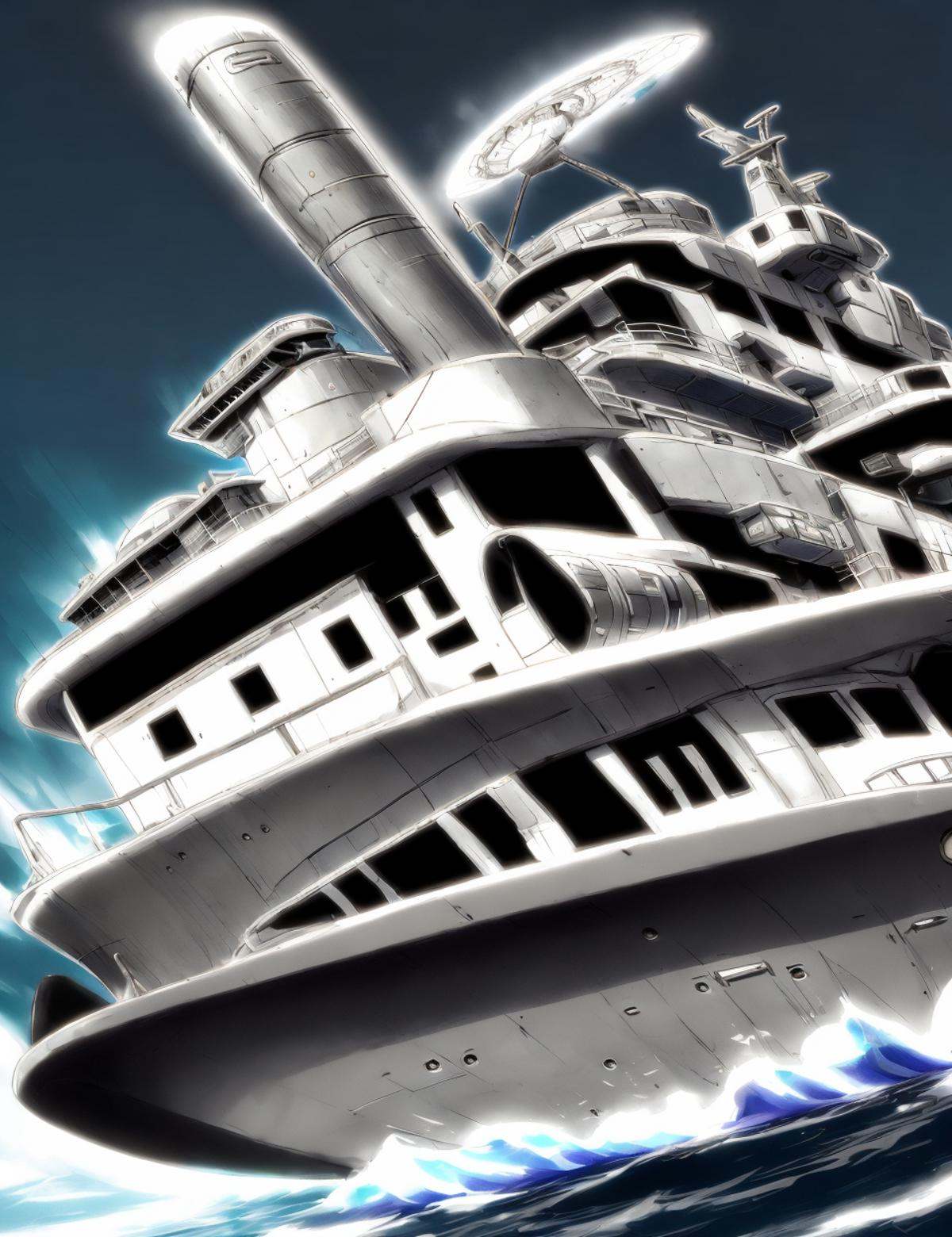 DonMC4r700nFu510n scifi small wedge-shaped patrol ship,  warp drives,  aluminum alloys on Tensor.Art