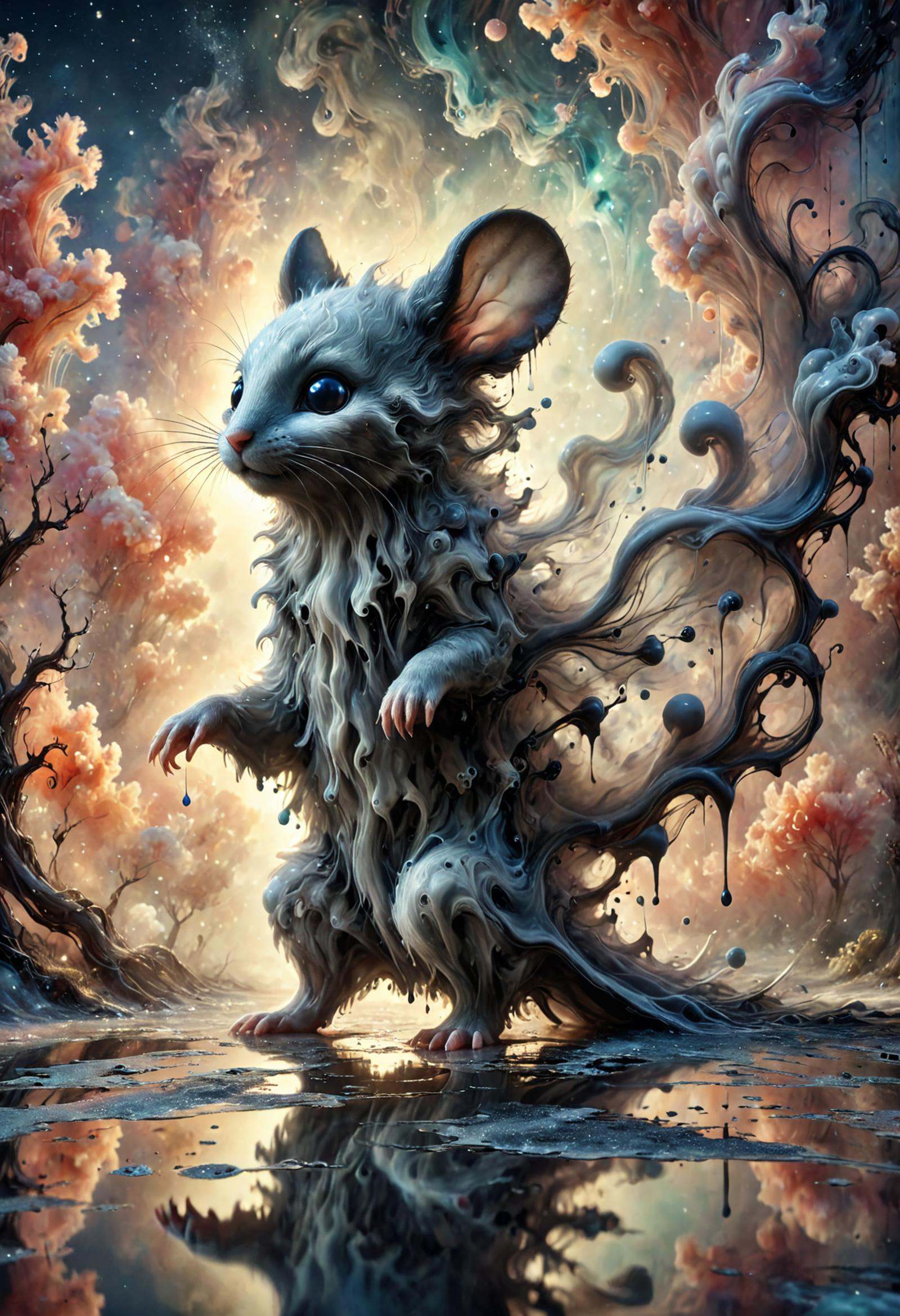 DonM5h4d0wM317XL mouse baer,  cute furry fuzzy creature,  alluring gaze by DonMischo on Tensor.Art