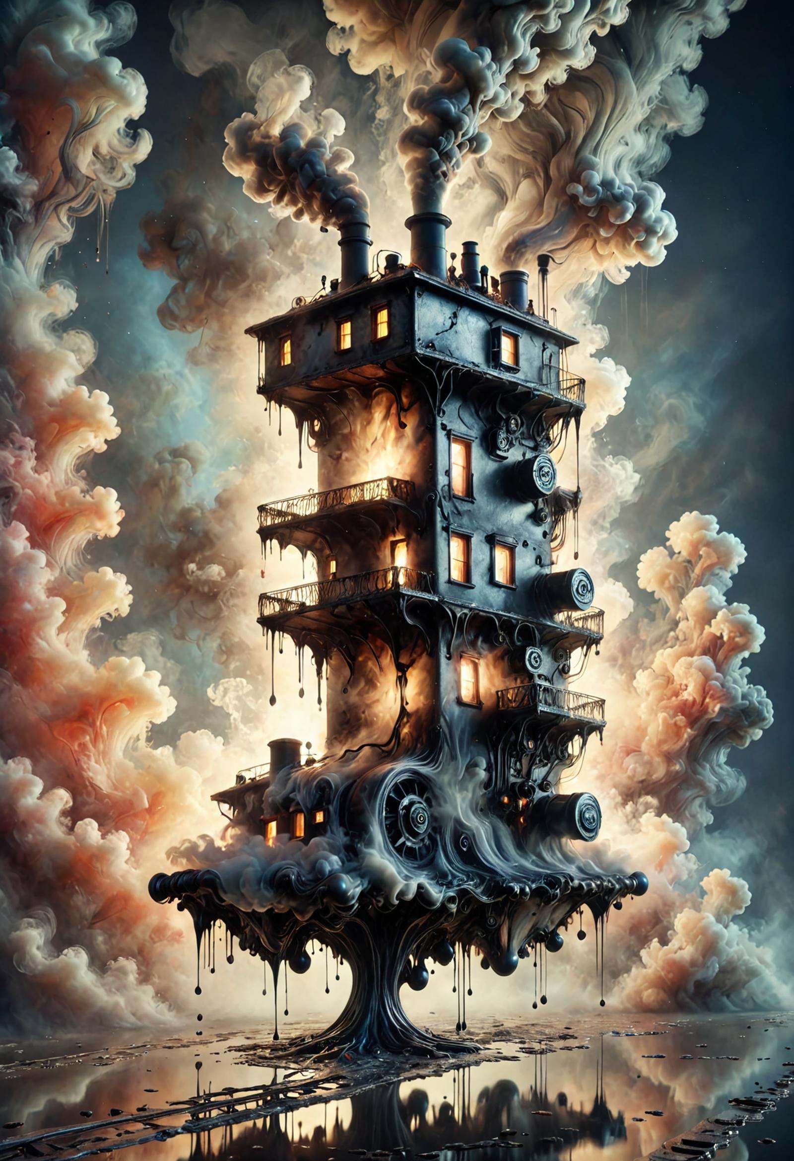DonM5h4d0wM317XL steam-powered automaton,  rj45 ports,  emergency lights by DonMischo on Tensor.Art