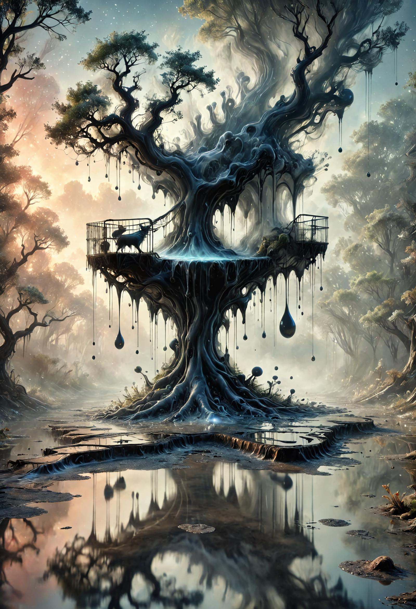 DonM5h4d0wM317XL whispers of the wild magical creatures enclosure,  resting platforms,  watering holes by DonMischo on Ten...