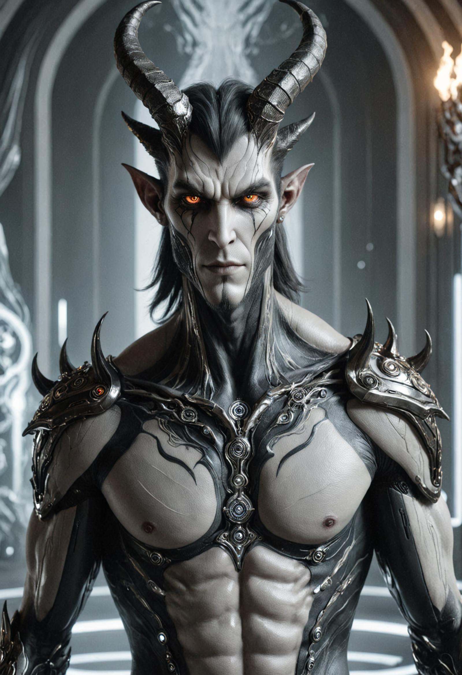 DonM71m37r4v3lXL close up iblis,  malevolent male demon,  humanoid appearance by DonMischo on Tensor.Art