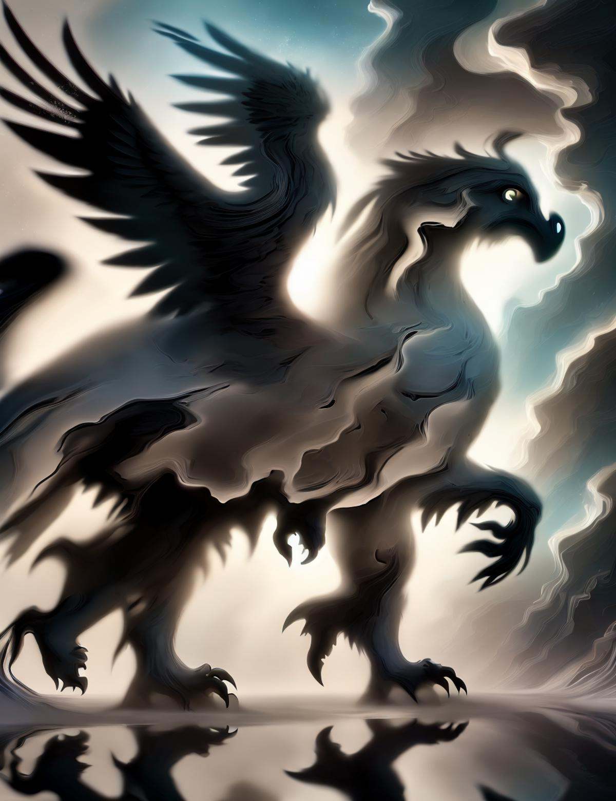 DonM5h4d0wM317,  hippogriff,  mythical creature by DonMischo on Tensor.Art