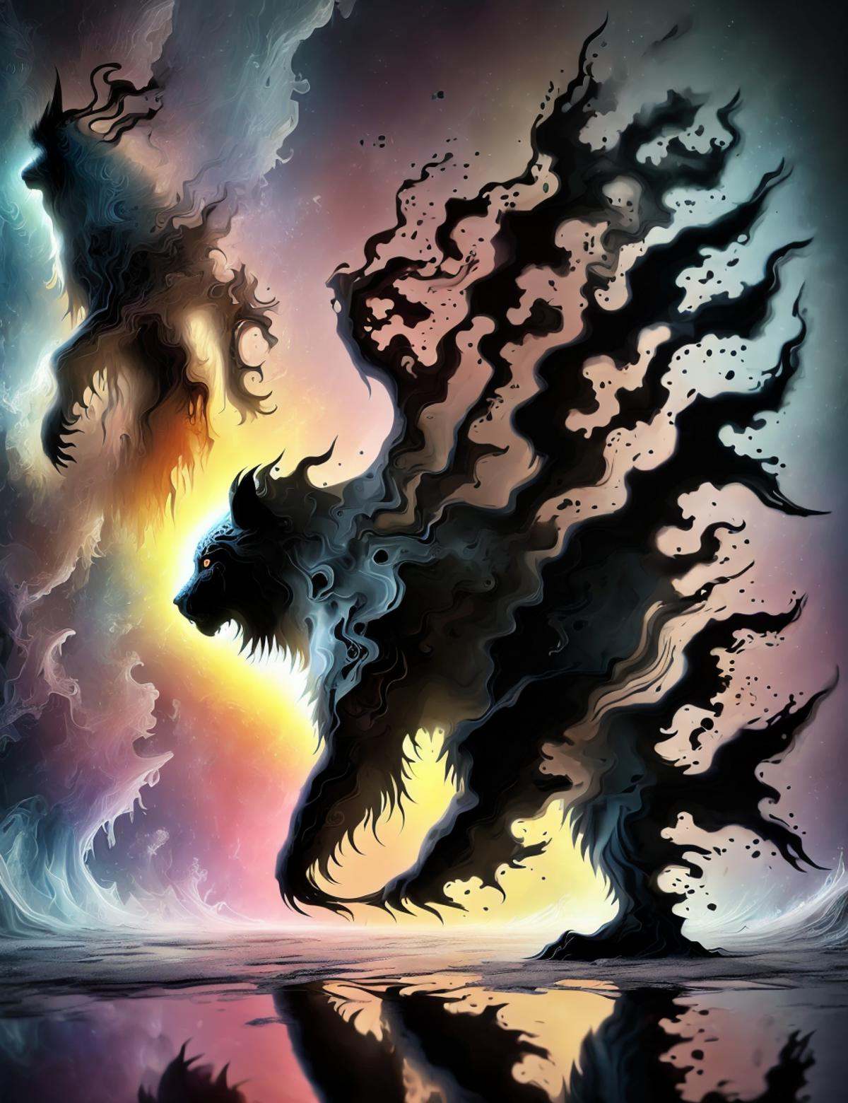 DonM5h4d0wM317,  fusion of angelfish,  Tigrex by DonMischo on Tensor.Art