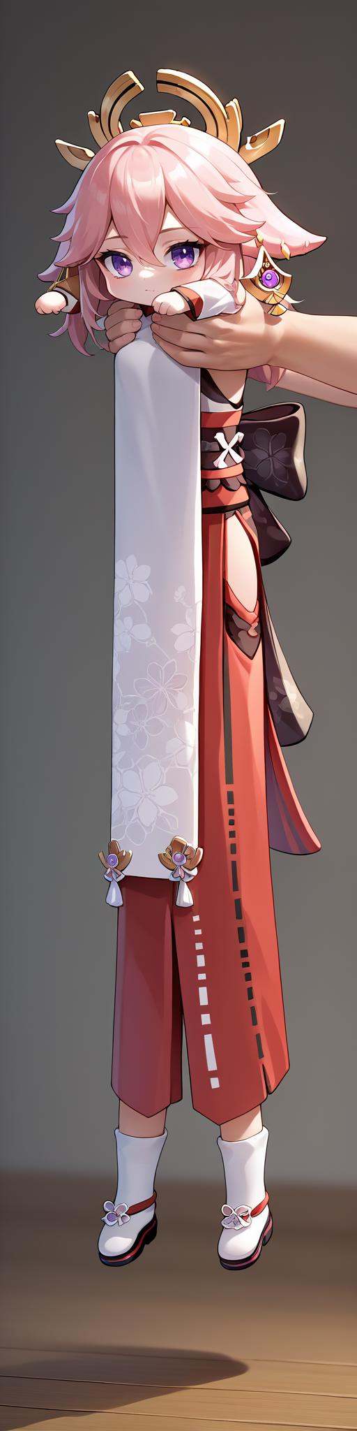 score_9, score_8_up, score_7_up, source_anime, IncrsXLLCM, full body, <lora:LongCatMeme_XLPD:1>, chibi, yae miko, 