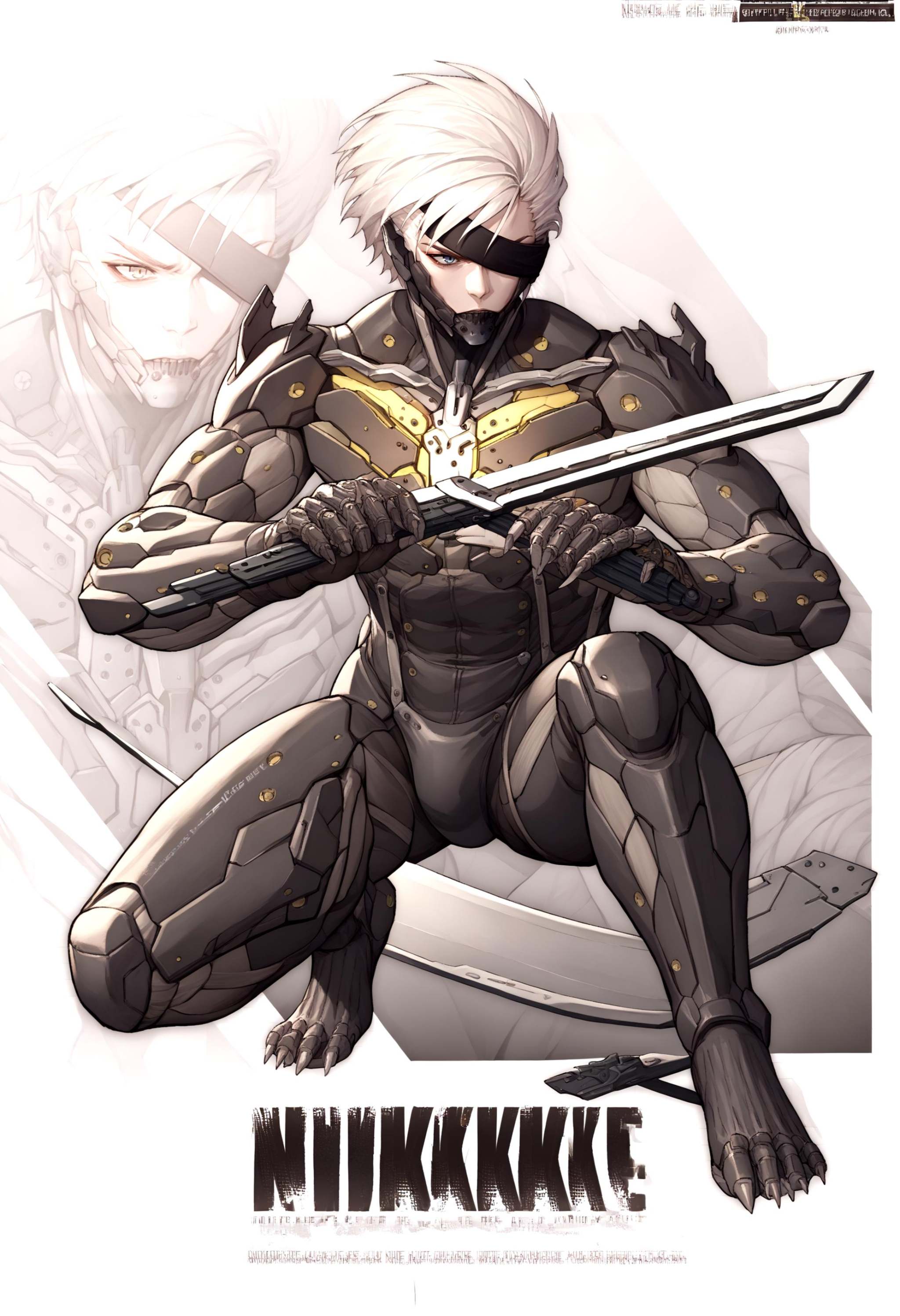 score_9, score_8_up, score_7_up, source_anime, 1boy, RaidenMGRDef, <lora:RaidenMGR_XLPD:1>, cyborg, eyepatch, IncrsNikkeProfile, full body, zoom layer, one knee, holding weapon, holding sword, sword, <lora:NIKKEProfile_PDXL:1>