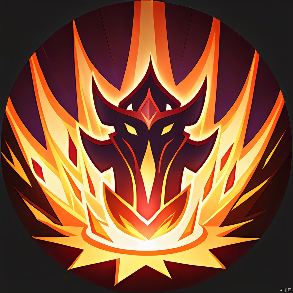 Hand-painted style game ICONS, exquisite gems three Kingdoms Tripod furnace, aesthetics, exquisite flame auspicious cloud,