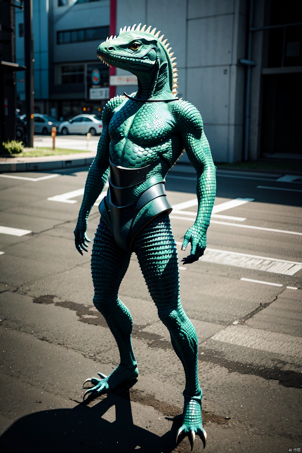 absurdres,incredibly absurdres,reality,realistic, , Humanoid monster_Lizard warrior