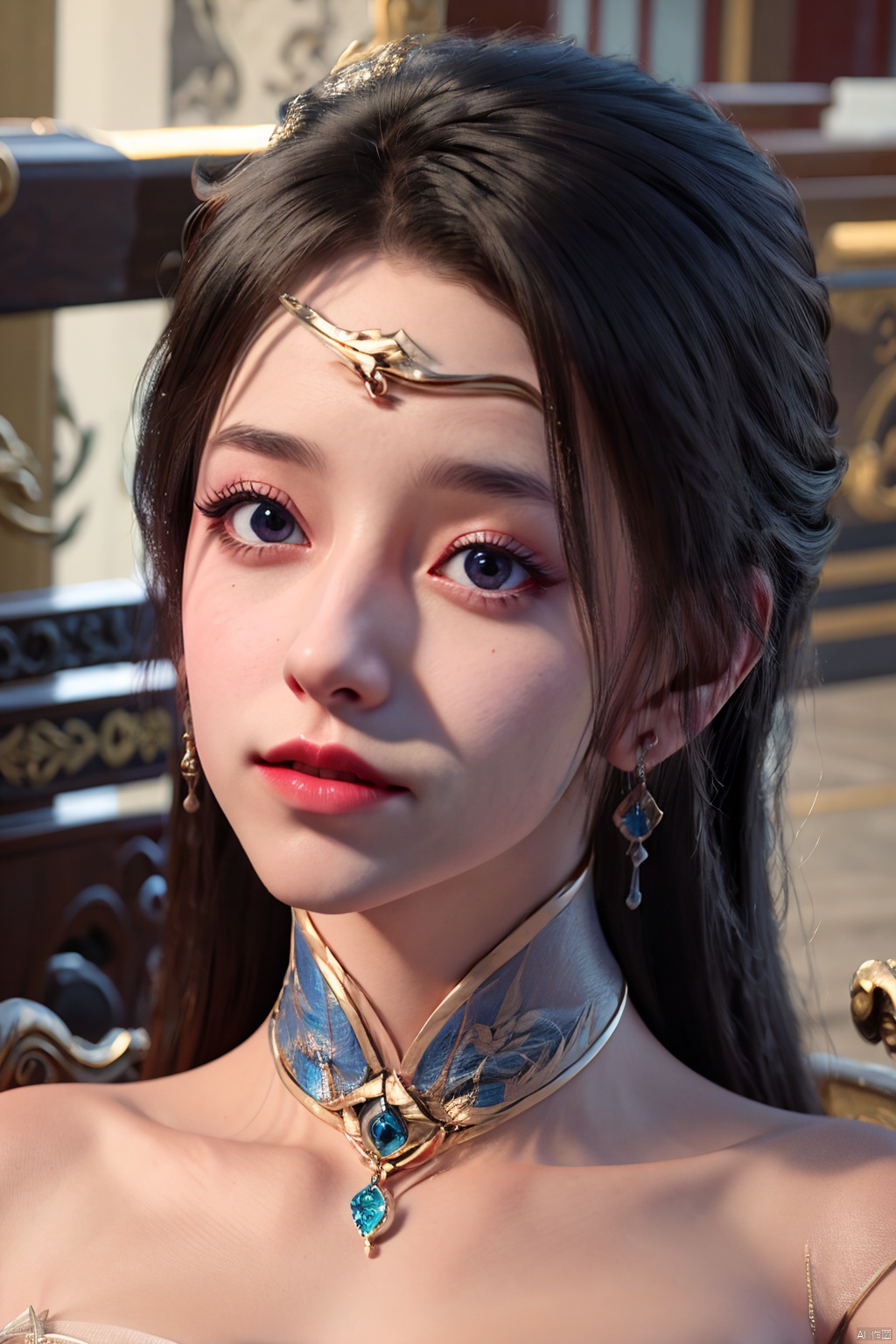 1girl,  solo,  jewelry on Tensor.Art