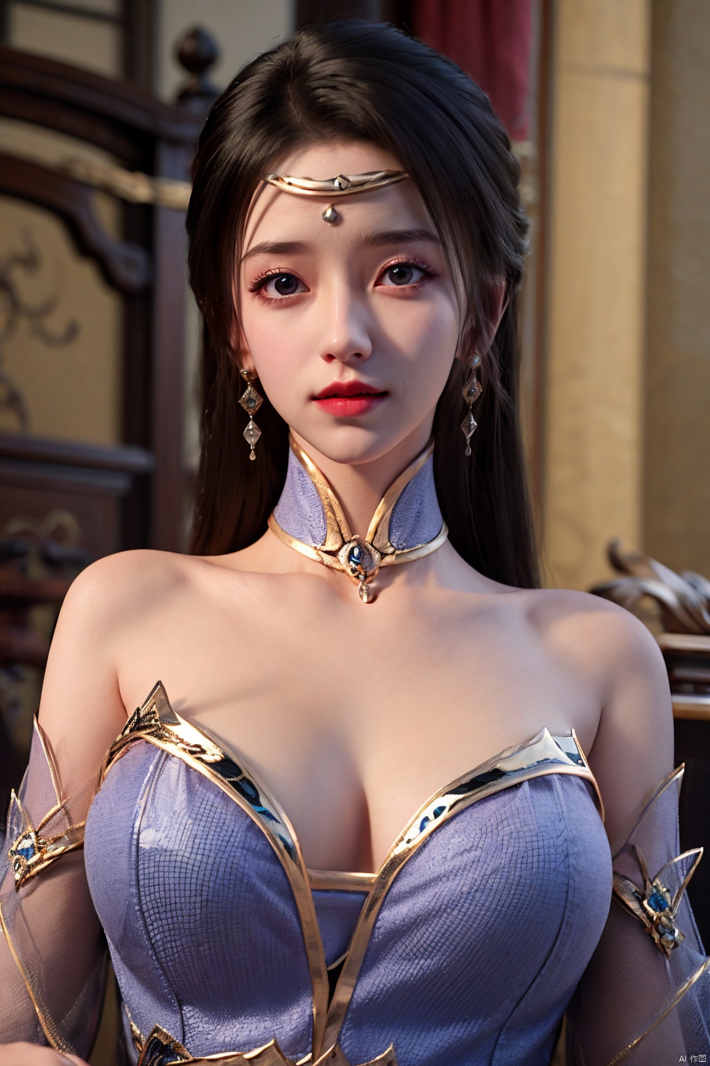 1girl,  solo,  jewelry on Tensor.Art