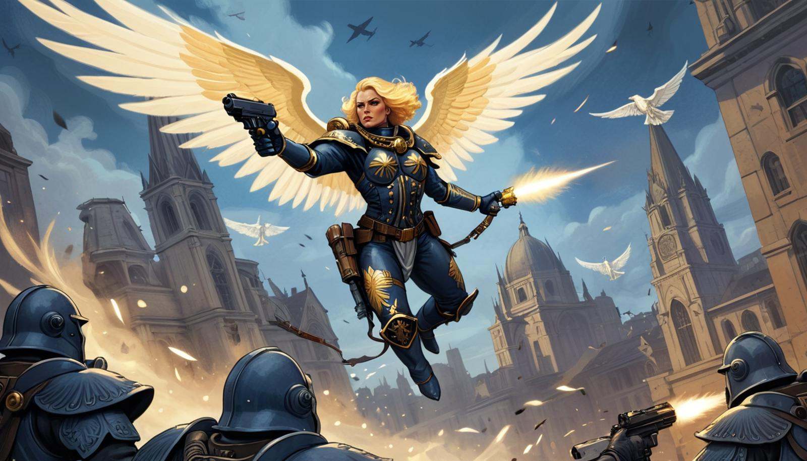 (Digital Illustration),  Sister of Battle,  Seraphim on Tensor.Art
