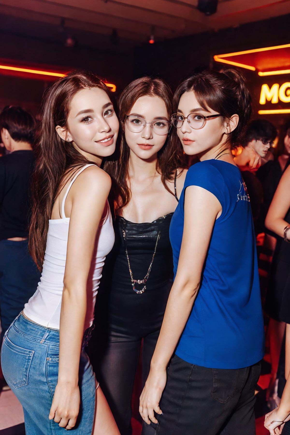 Bar photo,glasses,jewelry,multiple boys,multiple girls,best qualtiy,masterpiece,movie-level quality,<lora:20240115-1705331714218-0020:0.6>,