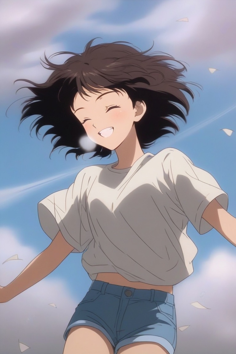 LO-FI,  A girl,  short hair on Tensor.Art