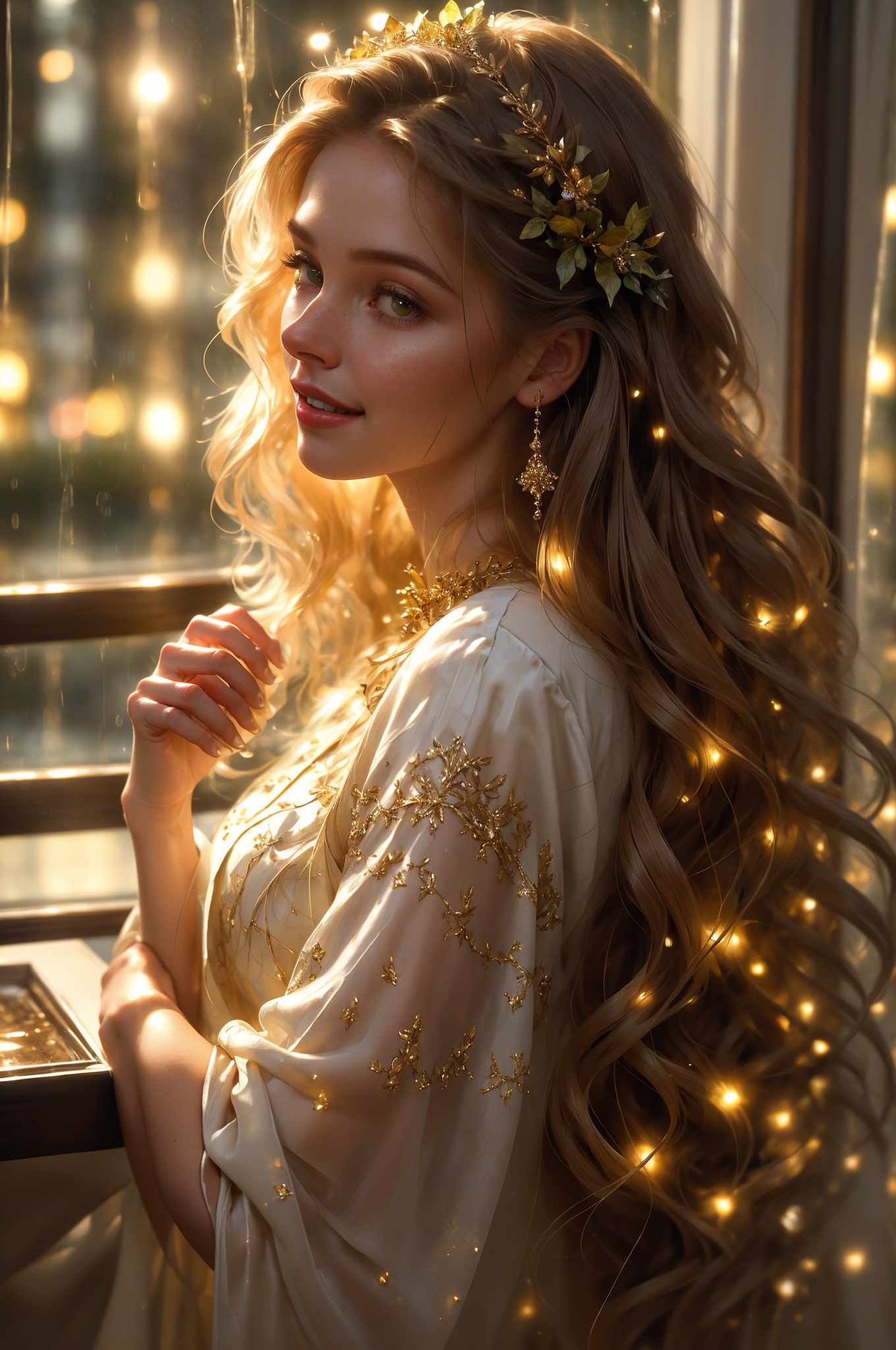 )),  stunningly beautiful (((extremely innocent face ))),  wild hair on Tensor.Art