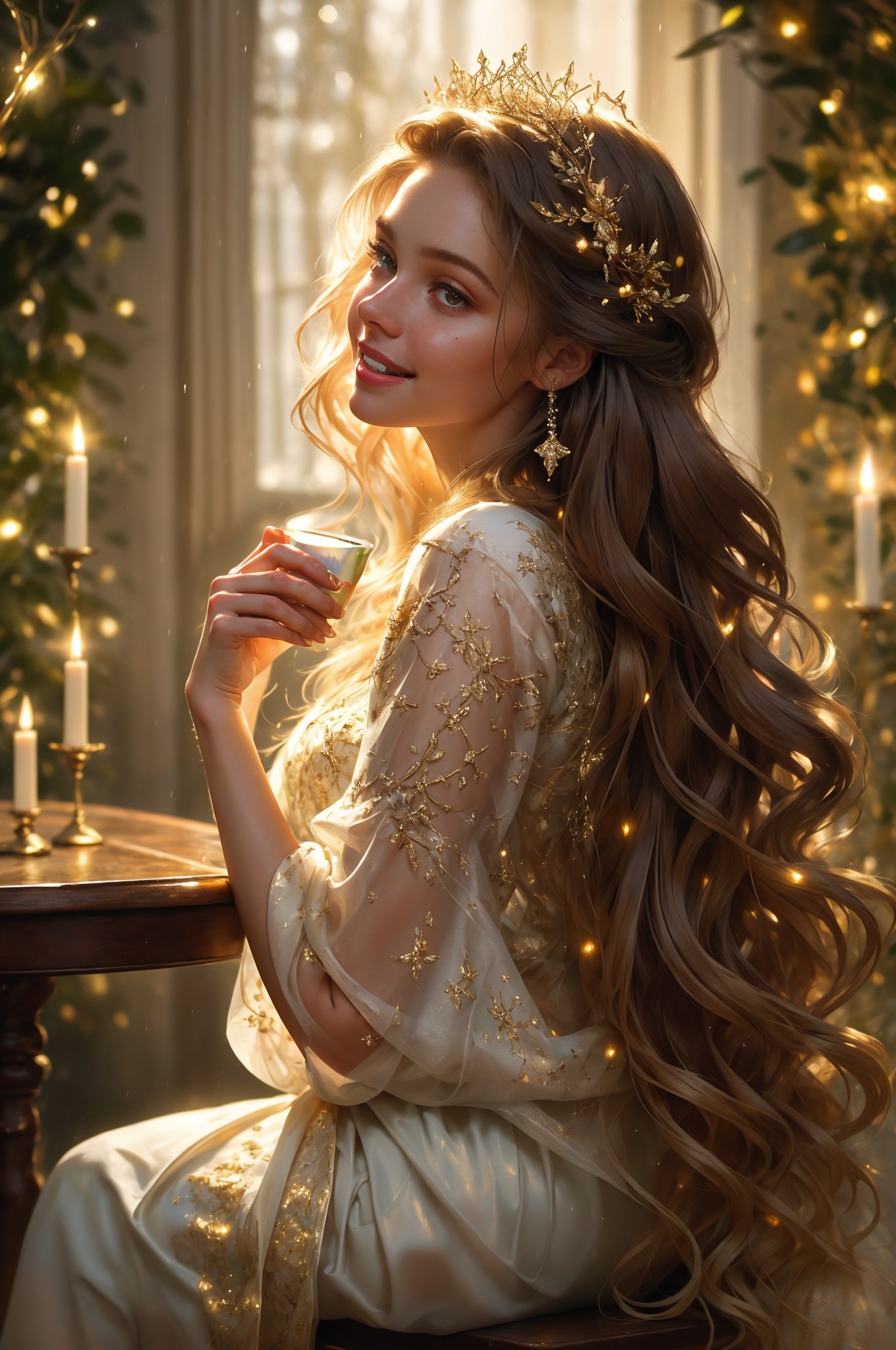 )),  stunningly beautiful (((extremely innocent face ))),  wild hair on Tensor.Art