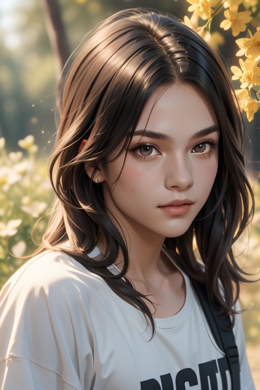 A 10-year-old boy,  long black hair,  neck length haircut on Tensor.Art