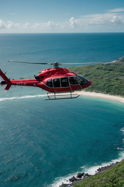 helicopter,  movie still,  ocean on Tensor.Art