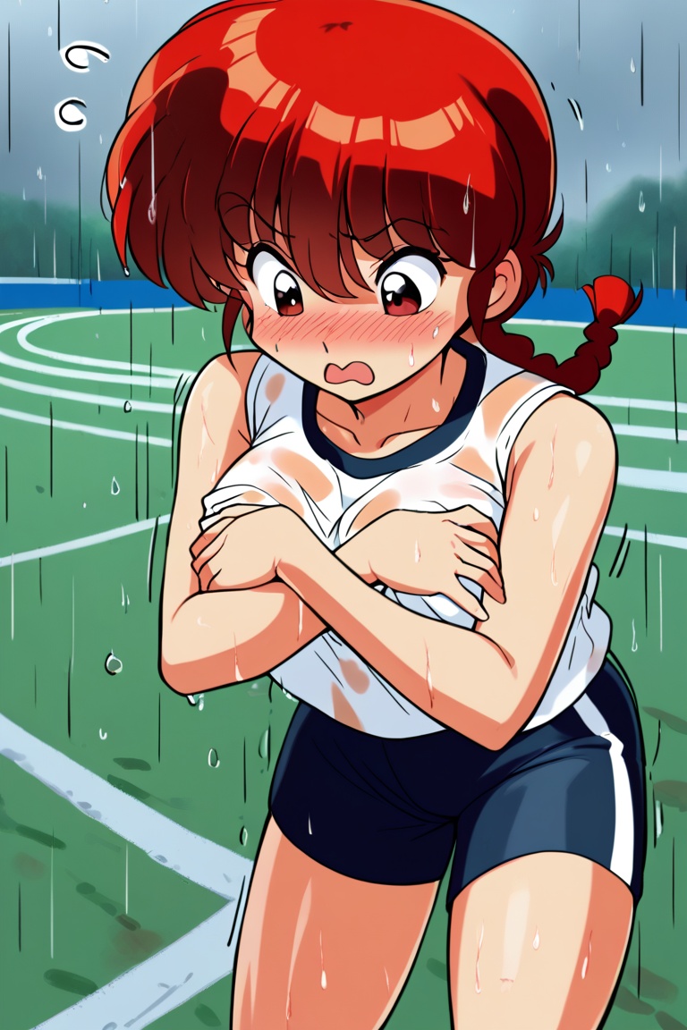 1 girl,  ranma-chan,  red hair on Tensor.Art