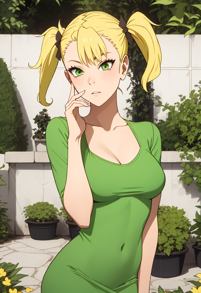 kikorushinomiya,  blond hair,  tight dress on Tensor.Art