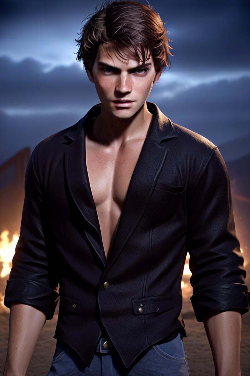 1boy,  dark,  evil on Tensor.Art