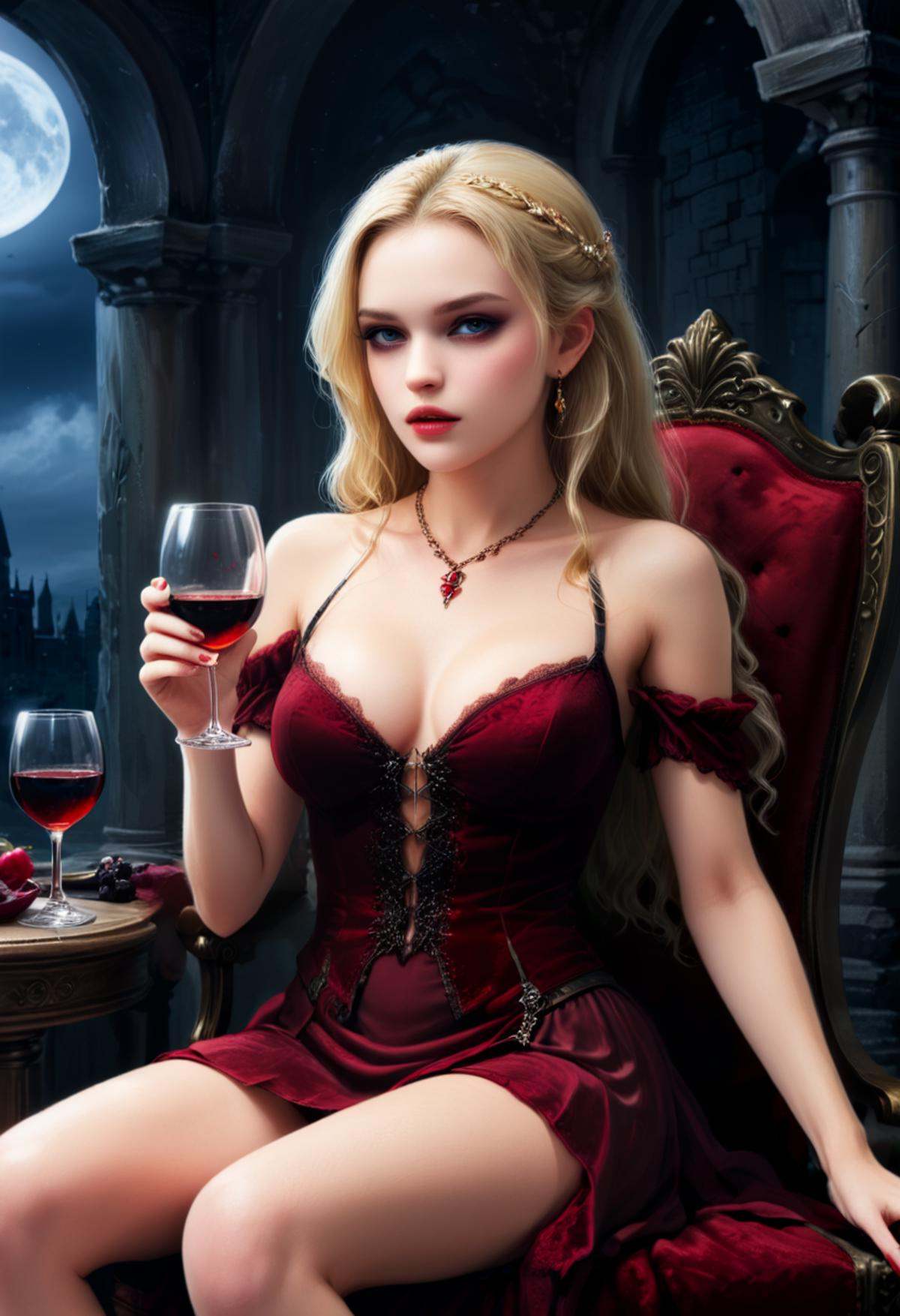 zoey,  vampire,  princess on Tensor.Art