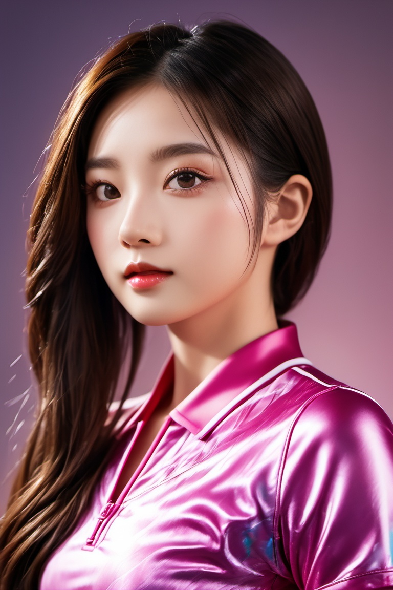 beautiful japanese girl in rhythmic gymnastics uniform,  graceful pose,  long hair on Tensor.Art