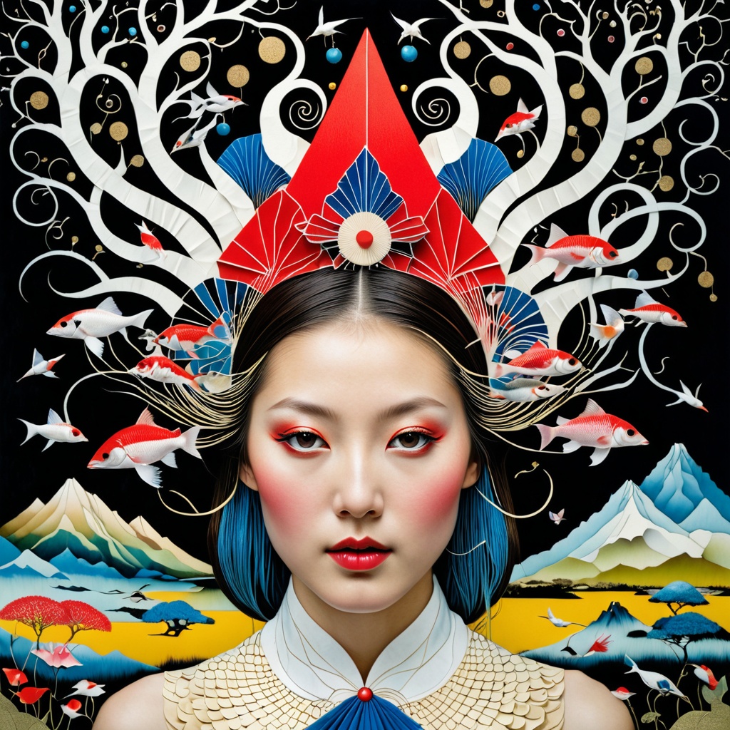 1 girl's face is Caucasian,  photography in the style of detailed hyperrealism ,  creature on Tensor.Art