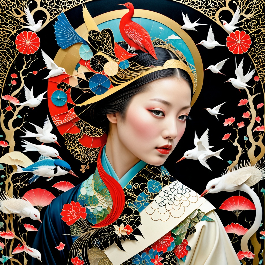1 girl's face is Caucasian,  photography in the style of detailed hyperrealism ,  creature on Tensor.Art