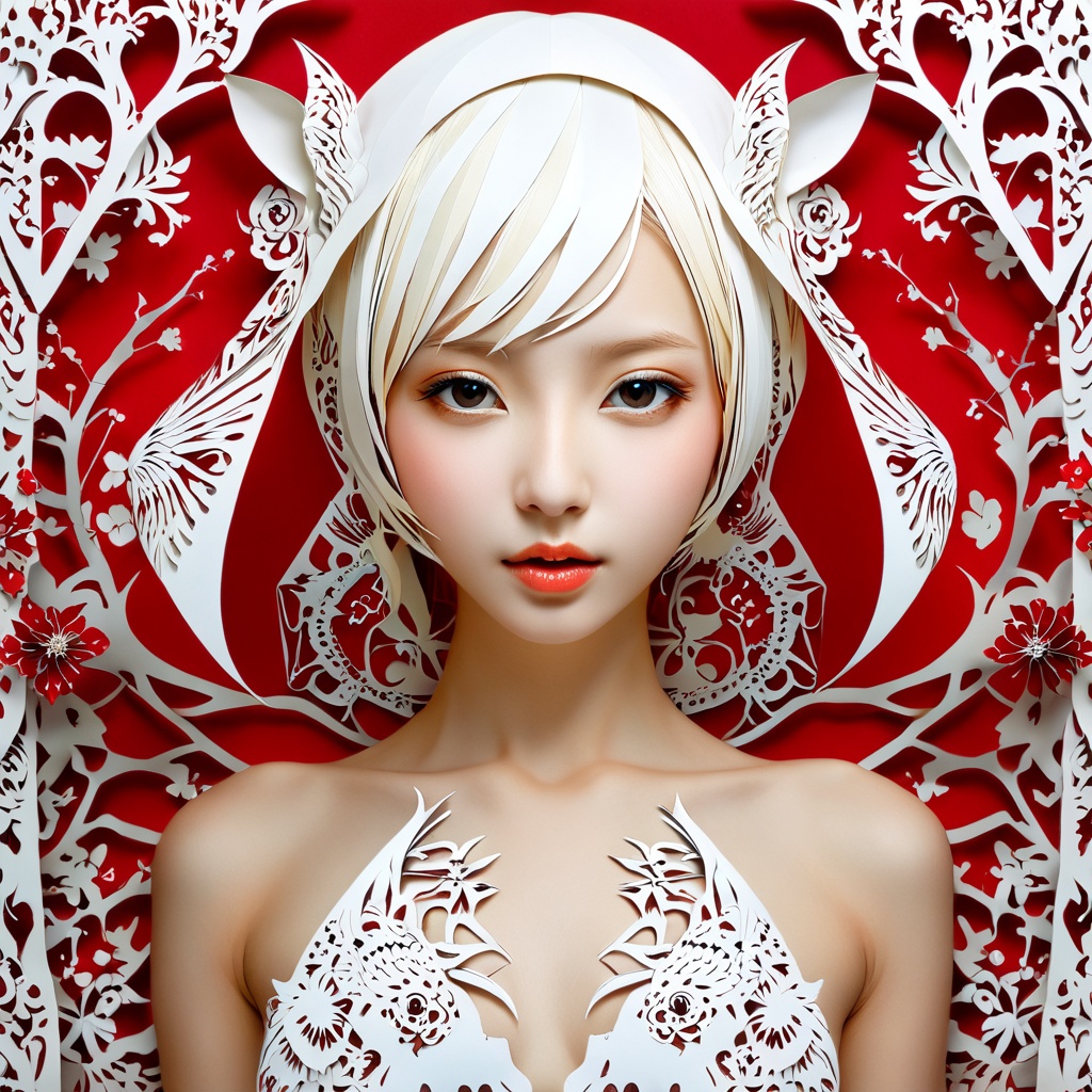 1 girl's face is Caucasian,  photography in the style of detailed hyperrealism ,  creature on Tensor.Art