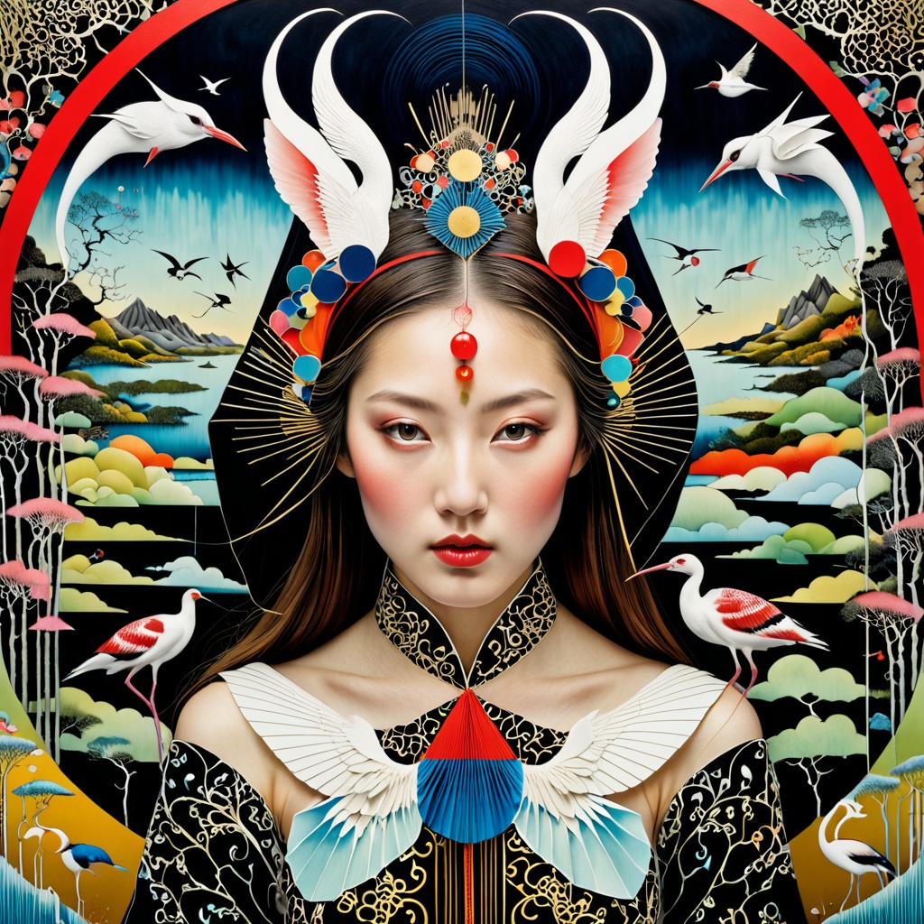 1 girl's face is Caucasian,  photography in the style of detailed hyperrealism ,  creature on Tensor.Art