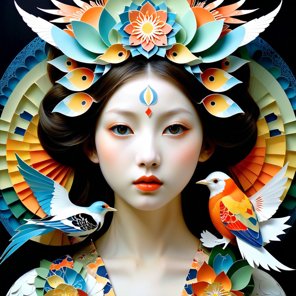 1 girl's face is Caucasian,  photography in the style of detailed hyperrealism ,  creature on Tensor.Art
