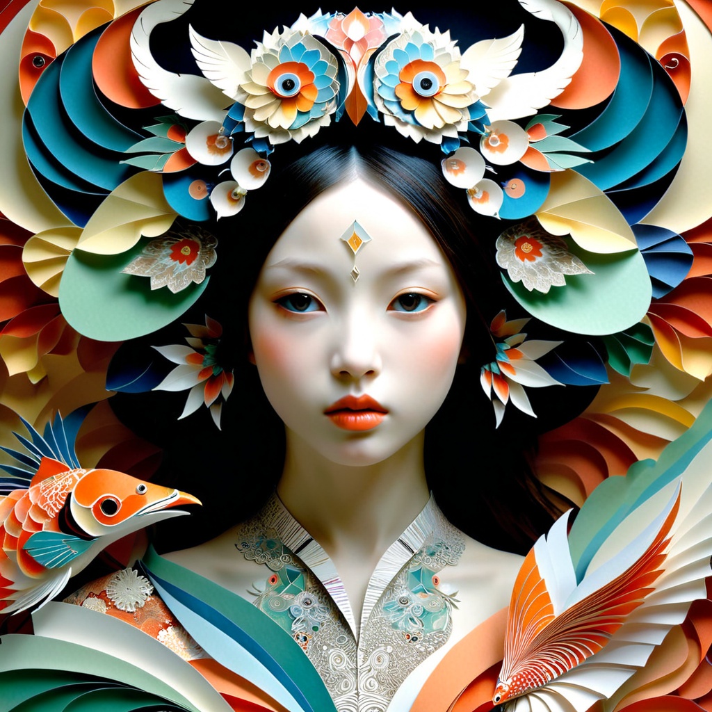 1 girl's face is Caucasian,  photography in the style of detailed hyperrealism ,  creature on Tensor.Art