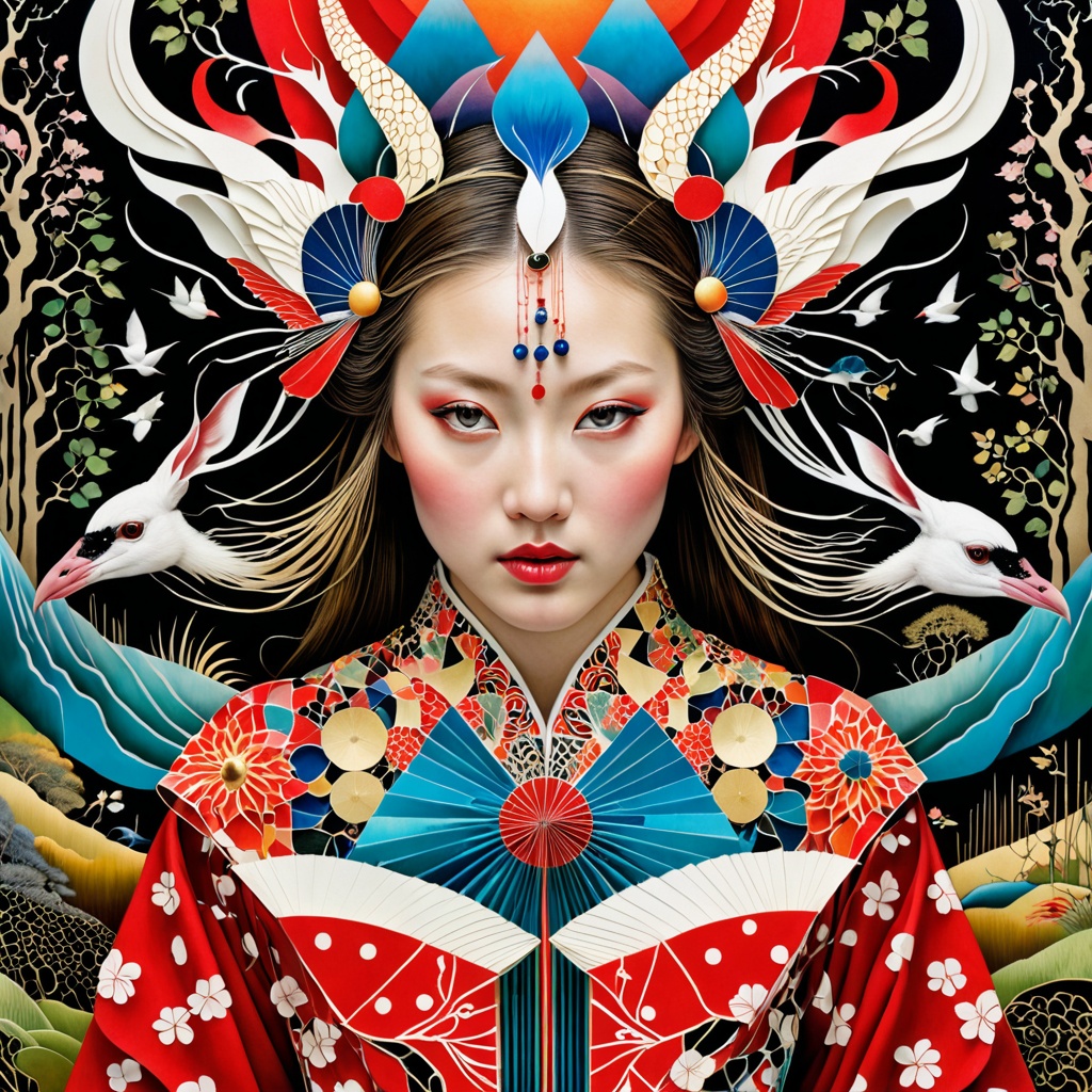 1 girl's face is Caucasian,  photography in the style of detailed hyperrealism ,  creature on Tensor.Art