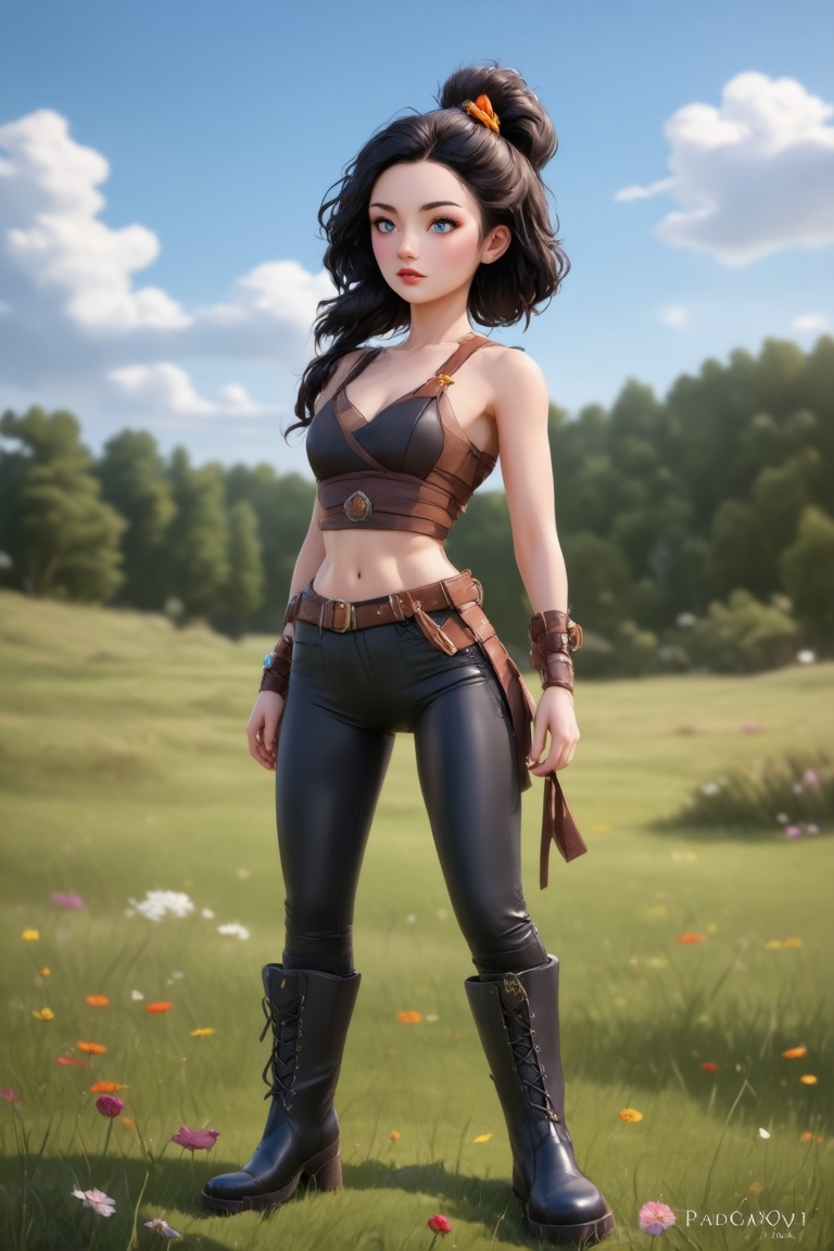 women. beautiful detailed face,  black hair,  pale skin on Tensor.Art