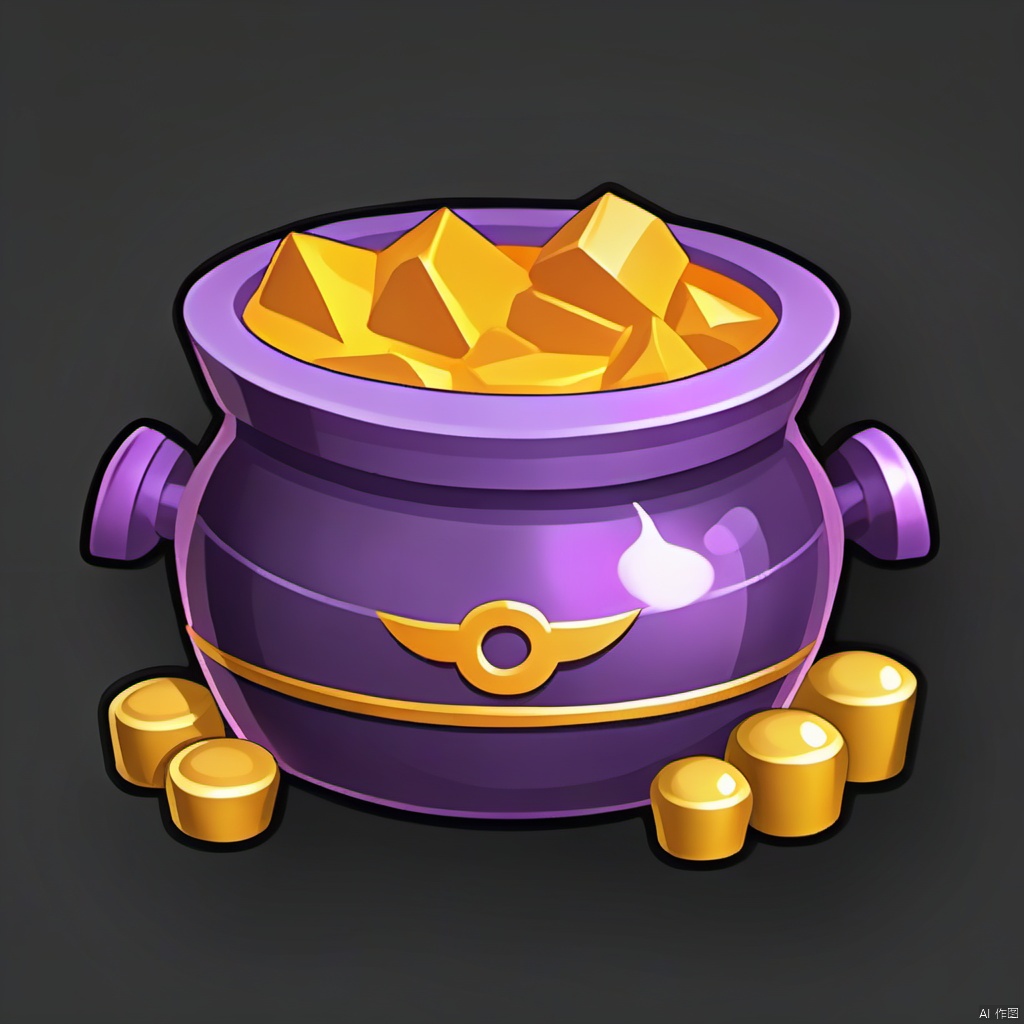 Game ICONS, beautiful top cauldron, aesthetics