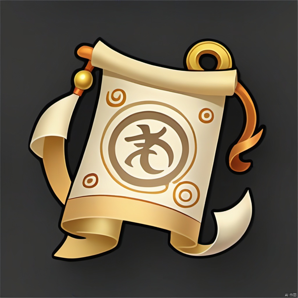 Game ICONS, beautiful scrolls, aesthetics