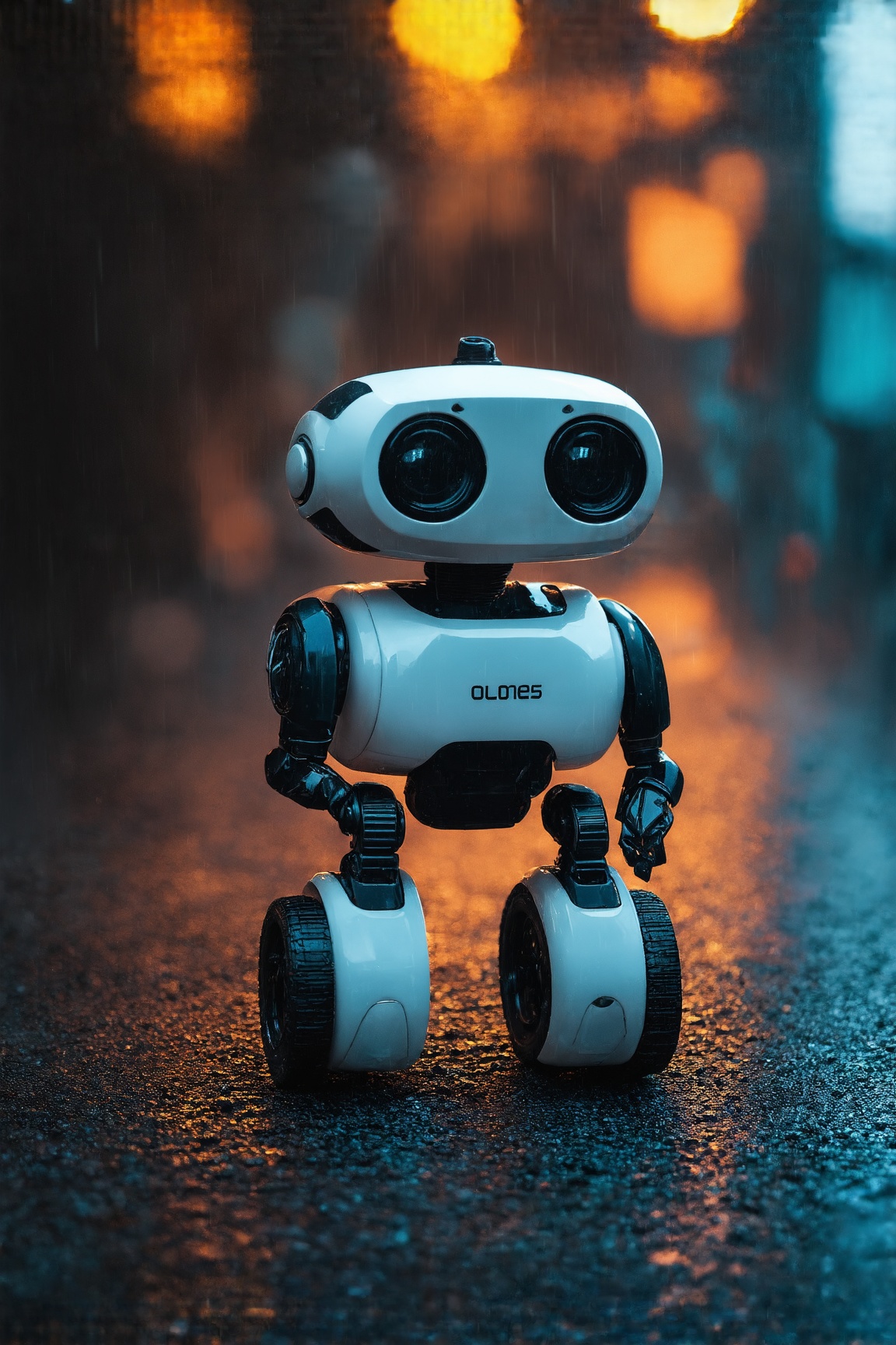 Small robot,  cute robot,  rectangular body on Tensor.Art
