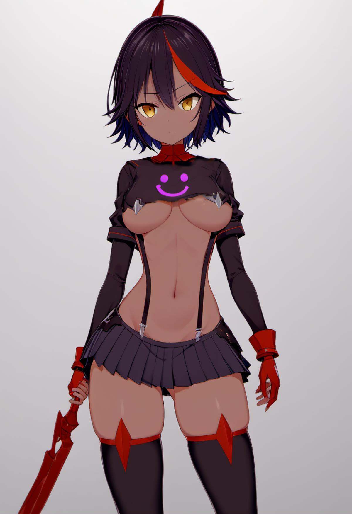 rating: sensitive,  (,  dark skin on Tensor.Art
