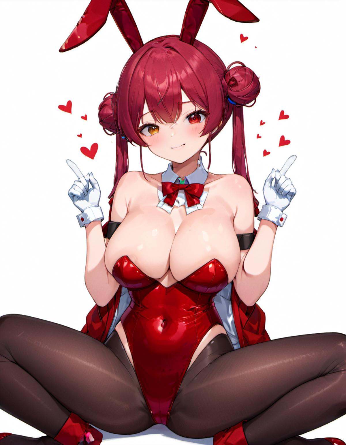 houshou marine,  hair bun,  pantyhose on Tensor.Art