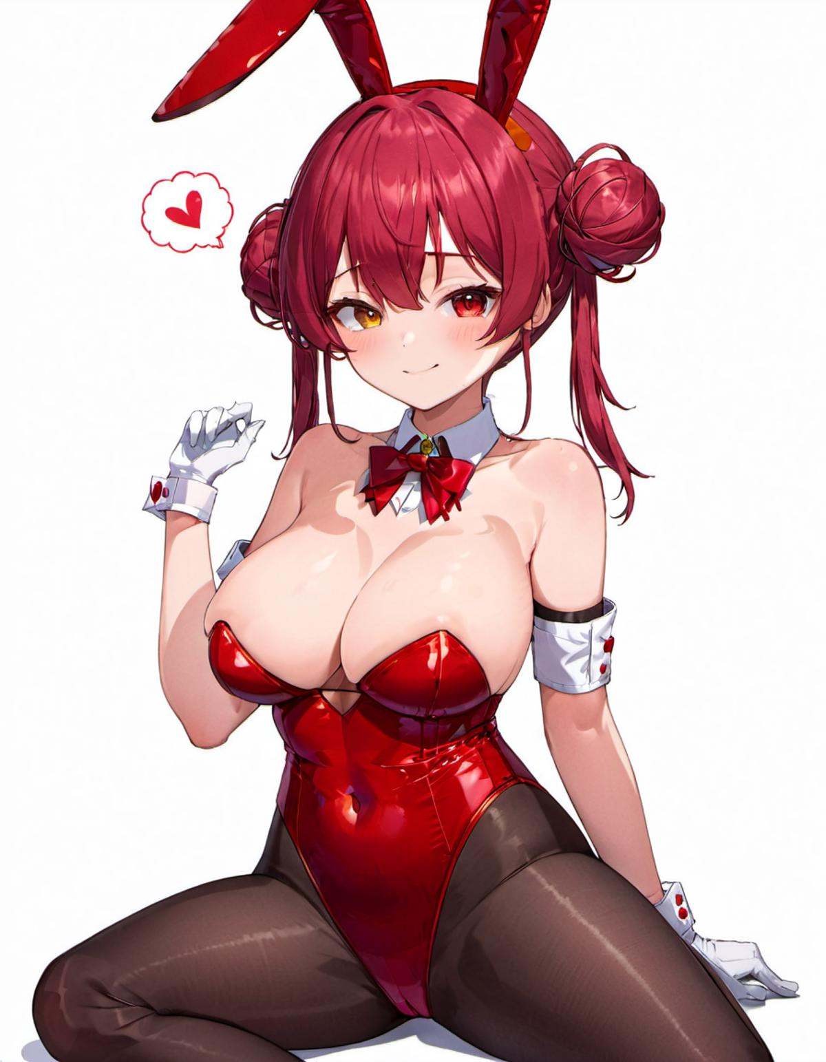houshou marine,  hair bun,  pantyhose on Tensor.Art