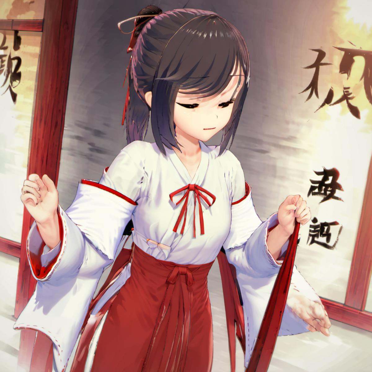 japanese clothes,  hakama,  hakama skirt on Tensor.Art