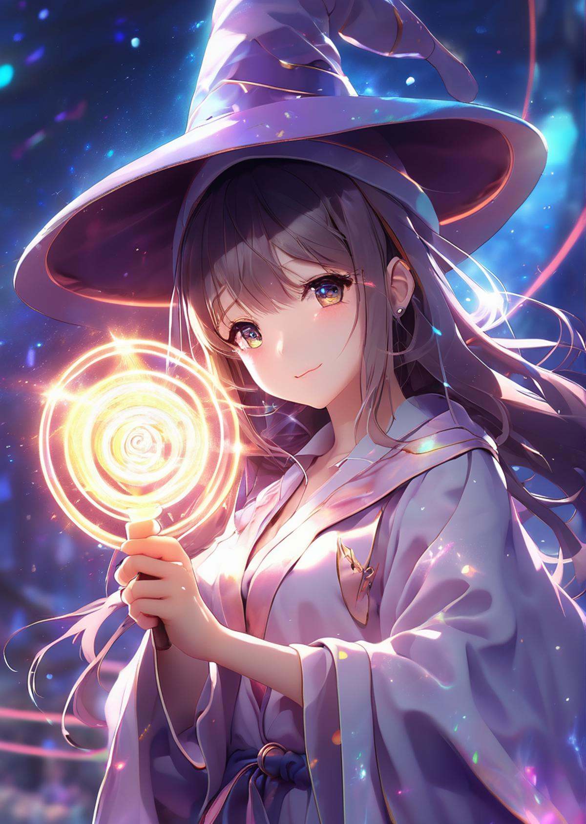 1girl,  solo,  wizard hat on Tensor.Art