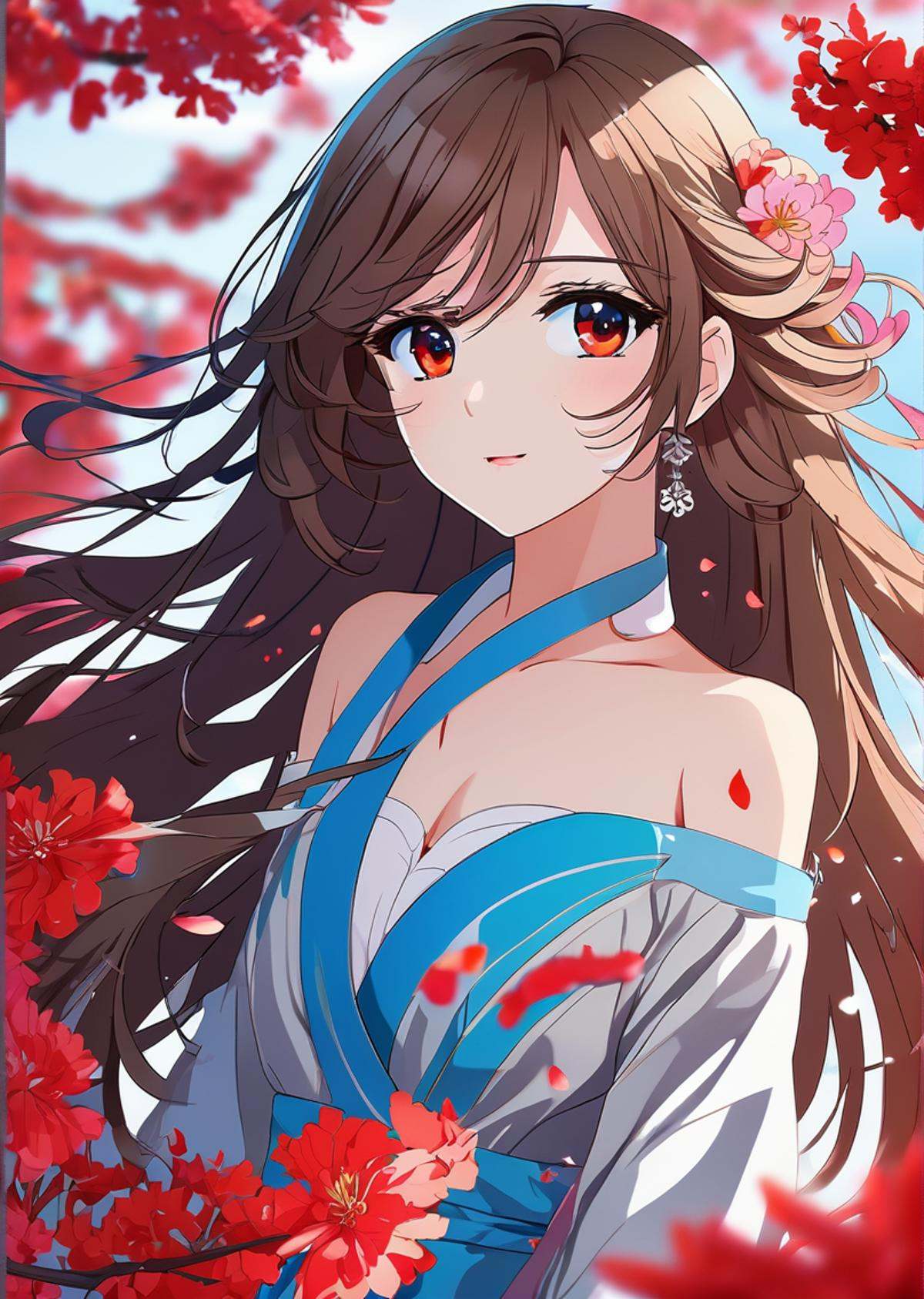 long hair,  beautiful detailed eyes,  beautiful detailed hair on Tensor.Art