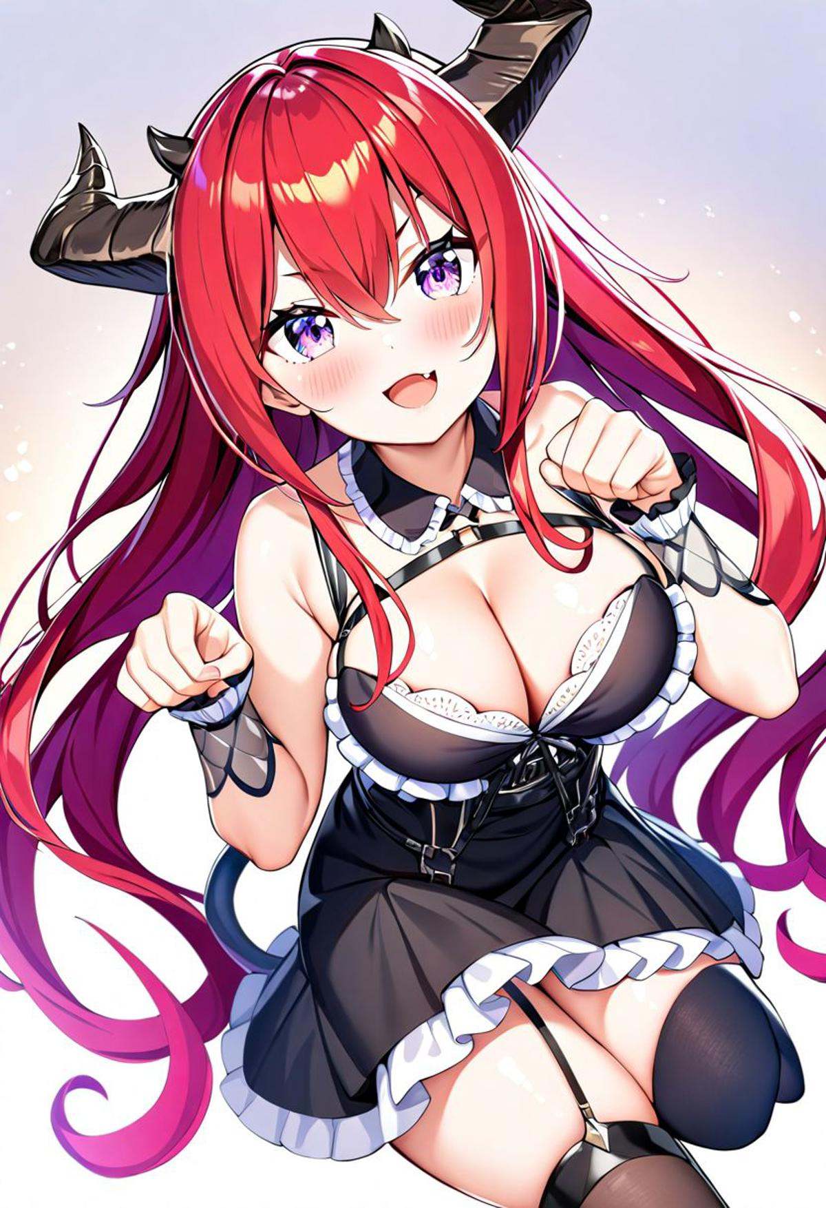 1girl,  zettai ryouiki,  very long hair on Tensor.Art